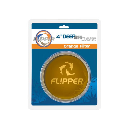 Flipper DeepSee CLEAR Viewer Max Orange Filter Lens, 4in