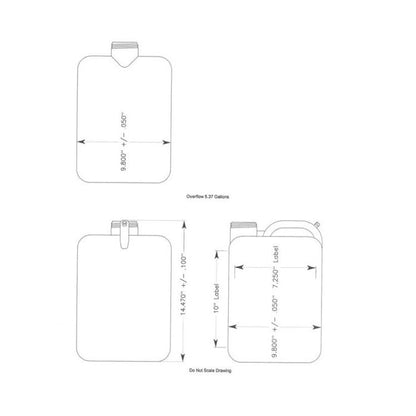 5-Gallon Clear Plastic Water Jug with Lid