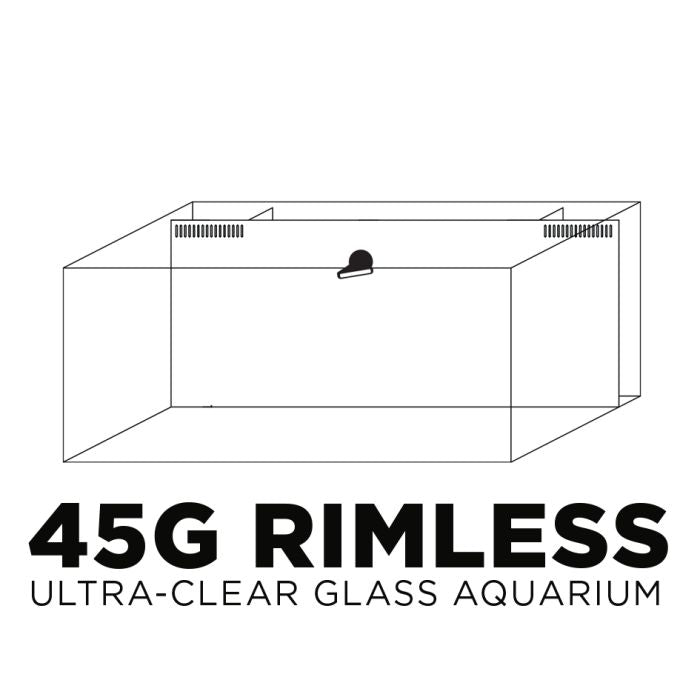 IceCap 45 Gallon AIO Rimless Glass Aquarium