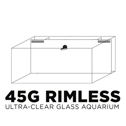 IceCap 45 Gallon AIO Rimless Glass Aquarium