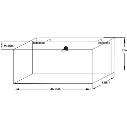 IceCap 45 Gallon AIO Rimless Glass Aquarium