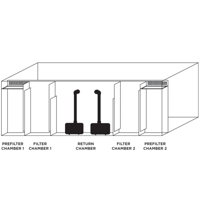 IceCap 60 Gallon AIO Rimless Glass Aquarium