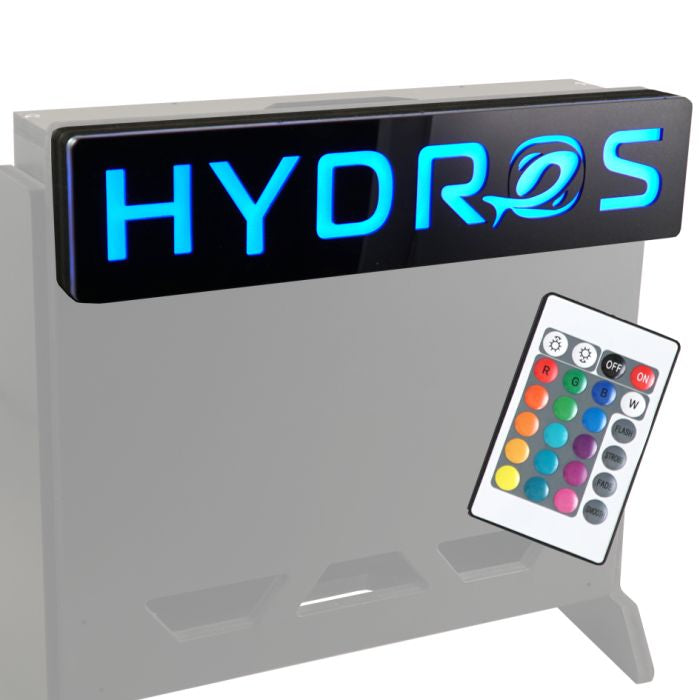 HYDROS Controller Board LED Sign - Black