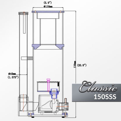 Classic 150-SSS Protein Skimmer