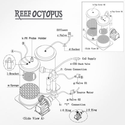 SRO CR3000D 7in Dual Chamber Calcium Reactor